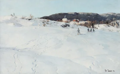 En vinterdag i Norge, 1886